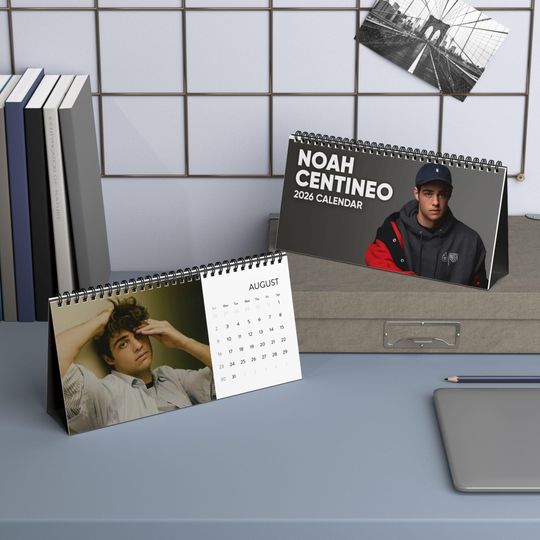 Noah Centineo Desktop Calendar (2026 grid), Noah Centineo Calendar, Noah Centineo Fan gifts