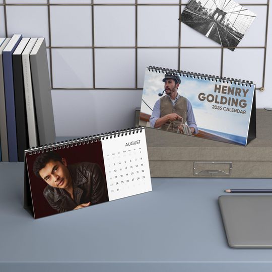 Discover Henry Golding Desk Calendar, Desktop Calendar, 2026 Calendar, Henry Golding Calendar, Wall Calendar, Office Calendar
