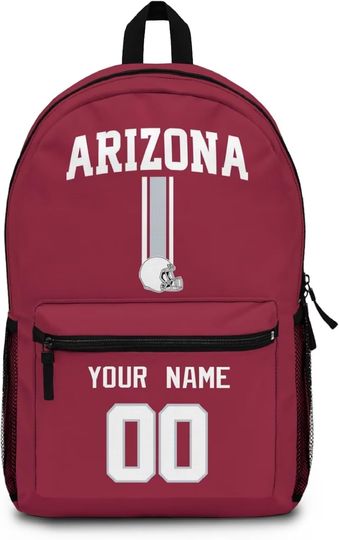 Custom Arizonna Cardinals Football Backpacks, Gifts for Kids, Back to School