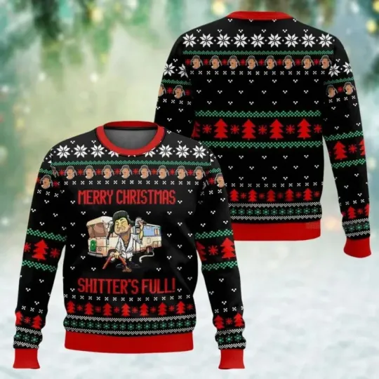 BG Merry Christmas Shitters Full Sweater, Cousin Eddie Sweatshirt S-5XL