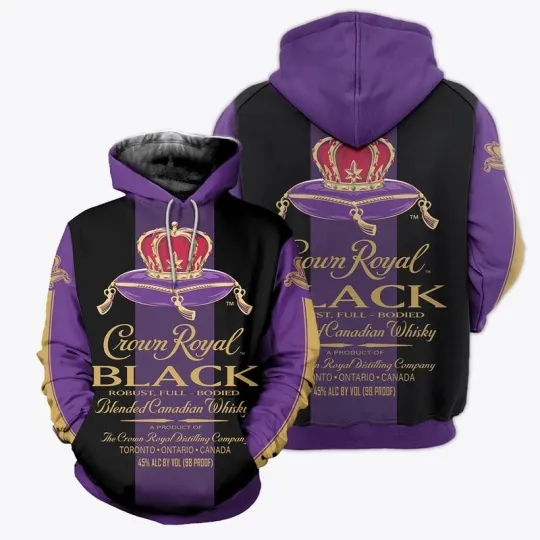Crown Royal 3D Lightweight Hoodie for Men