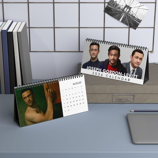 Discover Joseph Gordon-Levitt Desktop Calendar (2026 grid), 2026 Desktop Calendar with Joseph Gordon-Levitt