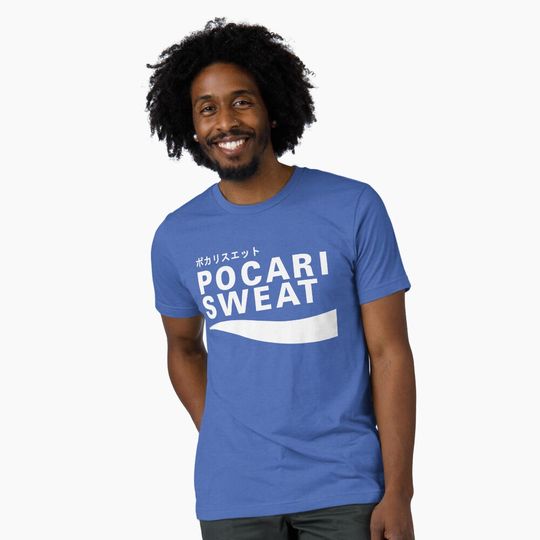 Discover Pocari Sweat Japanese Logo Tri-blend T-Shirt