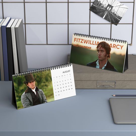 Discover Fitzwilliam Darcy Desktop Calendar (2026 grid)