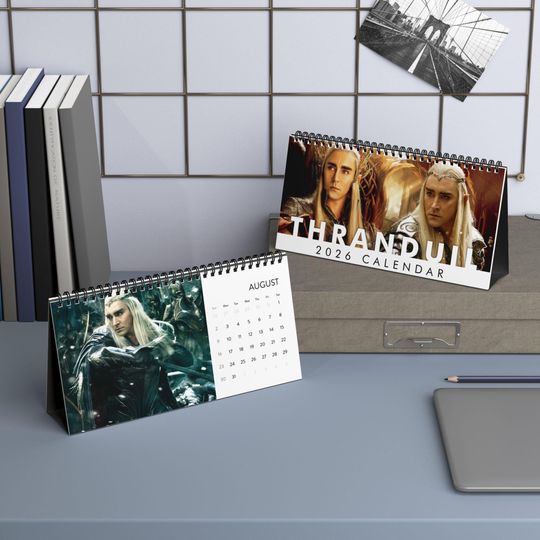 Discover Thranduil Desktop Calendar (2026 grid), Thranduil Calendar, Thranduil Fan gifts