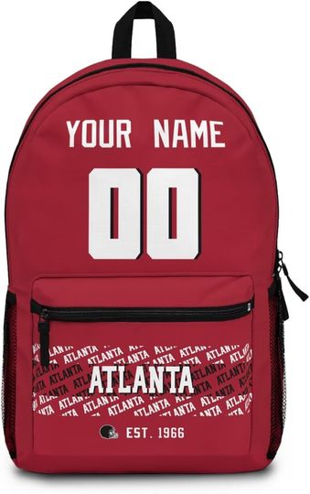 Custom Atlanta Falcons Football Backpacks, Gifts for Kids, Back to School