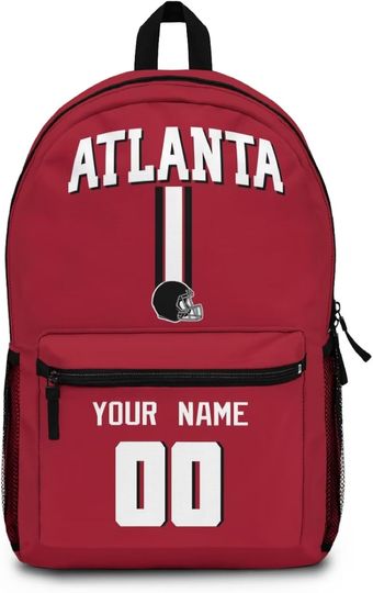 Custom Atlanta Falcons Football Backpacks, Gifts for Kids, Back to School
