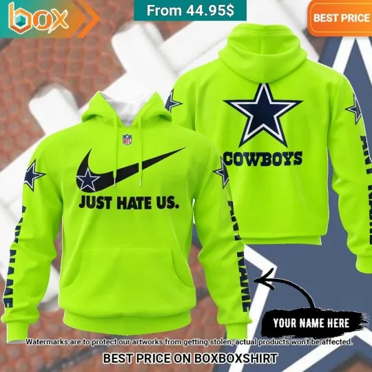 Discover Dallas Just Hate Us Cowboy Personalized All Over Printed 3D Hoodie