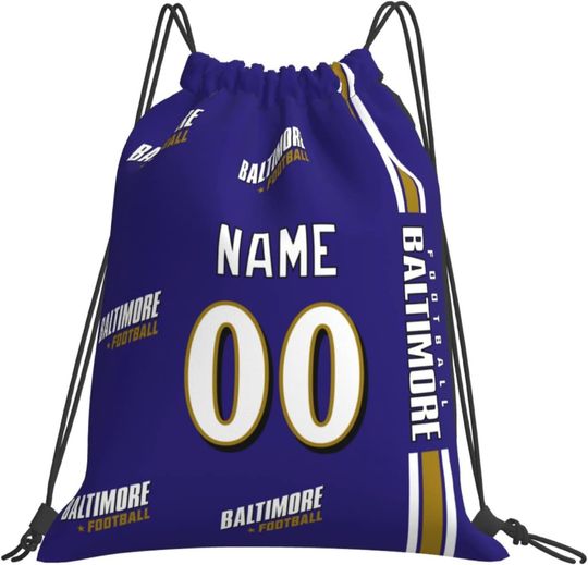 Discover Custom Baltimore Ravens Football Team Drawstring Bags