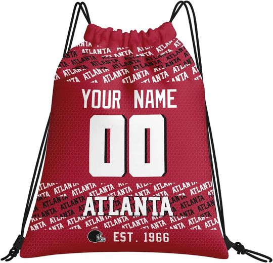 Custom Atlanta Falcons Football Team Drawstring Bags