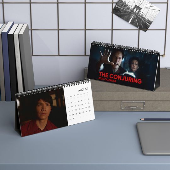 Discover The Conjuring Desktop Calendar (2026 grid)