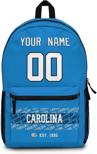 Custom Carolina Panthers Backpack for Kids, Back to School Gift