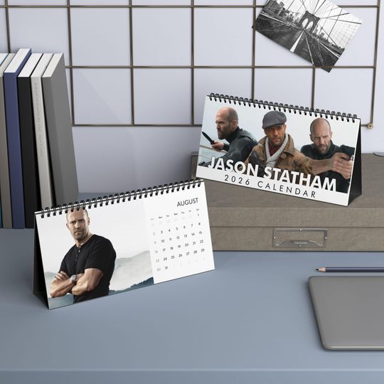 Discover Jason Staham Desktop Calendar, Jason Staham Calendar, Jason Staham Fan Gift