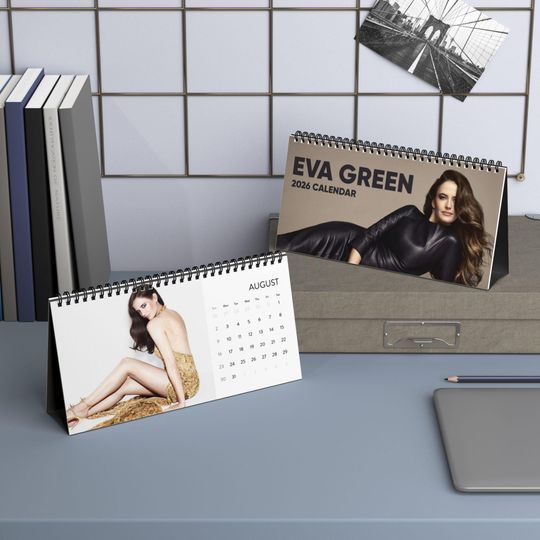 Eva Green Desktop Calendar, Eva Green Actress Calendar, Eva Green Fan Gift