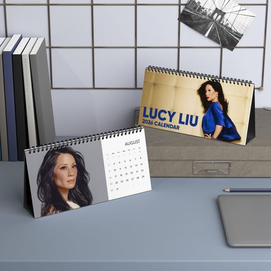 Discover Lucy Liu Desktop Calendar, Lucy Liu Actress Calendar, Lucy Liu Fan Gift