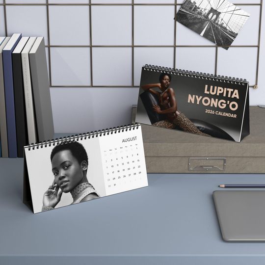 Discover Lupita Nyong'o Desktop Calendar, Lupita Nyong'o Actress Calendar, Lupita Nyong'o Fan Gift