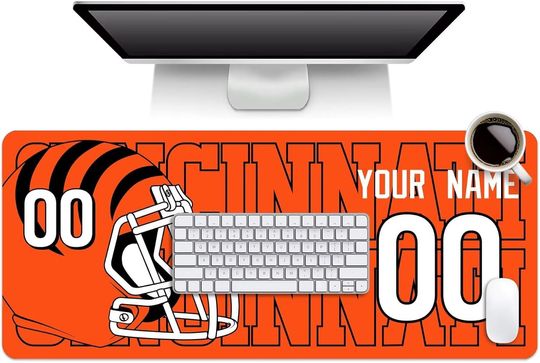 Discover Custom Cincinnati Bengals Mouse Pad, Desk Pad for Men Women Youth Gifts