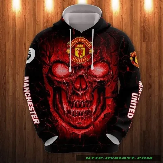 Discover Manchester United FC All Over Printed 3D Hoodie Gift For Fan