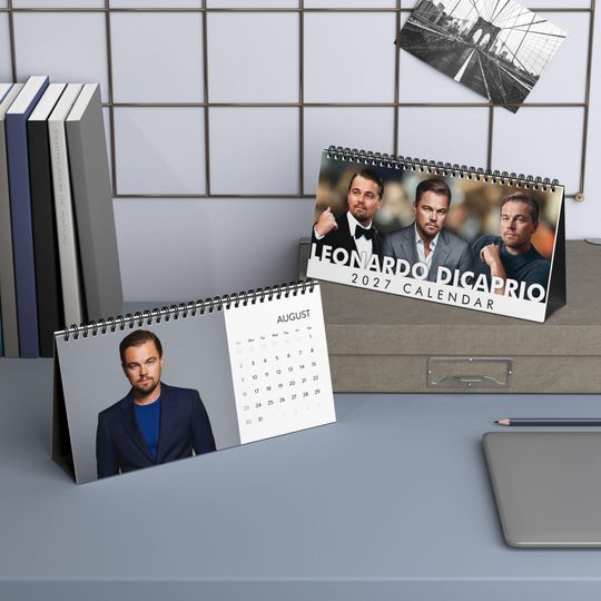 Leonardo DiCaprio Desktop Calendar, Leonardo DiCaprio Actor Calendar, Leonardo DiCaprio Fan Gift