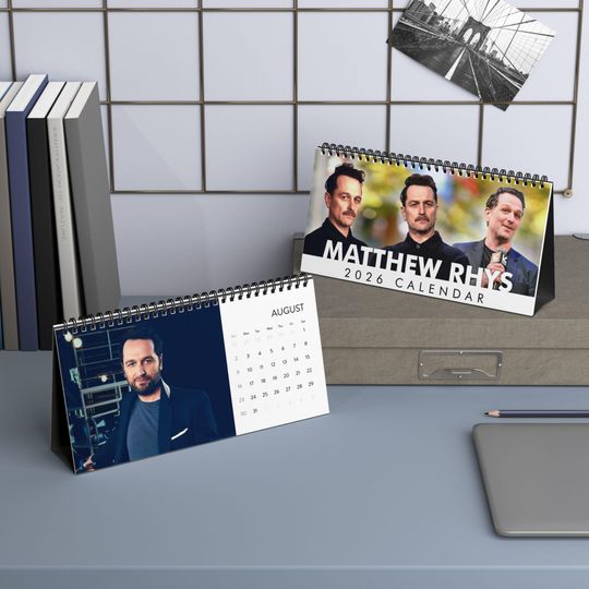 Discover Matthew Rhys Desktop Calendar, Matthew Rhys Actor Calendar, Matthew Rhys Fan Gift