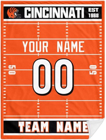 Discover ANTKING Cincinnati Throw Blanket Personalized for Men Women Youth Gifts