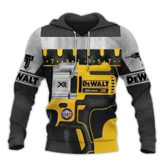 Discover Dewalt Hand Tools All Over Print 3D Hoodie Full Sizes For Men Women