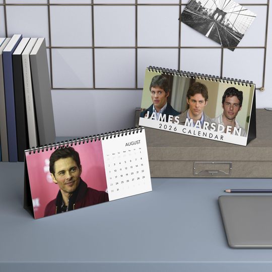 Discover James Marsden Desktop Calendar, James Marsden Calendar, James Marsden Fan Gift