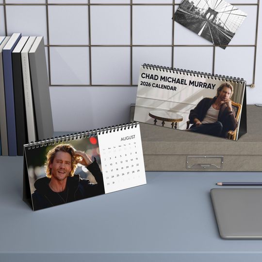 Discover Chad Michael Murray Desktop Calendar (2026 grid)