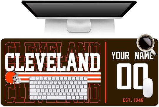 Discover Custom Cleveland Browns Mouse Pad, Desk Pad for Men Women Youth Gifts