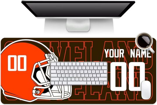 Discover Custom Cleveland Browns Mouse Pad, Desk Pad for Men Women Youth Gifts