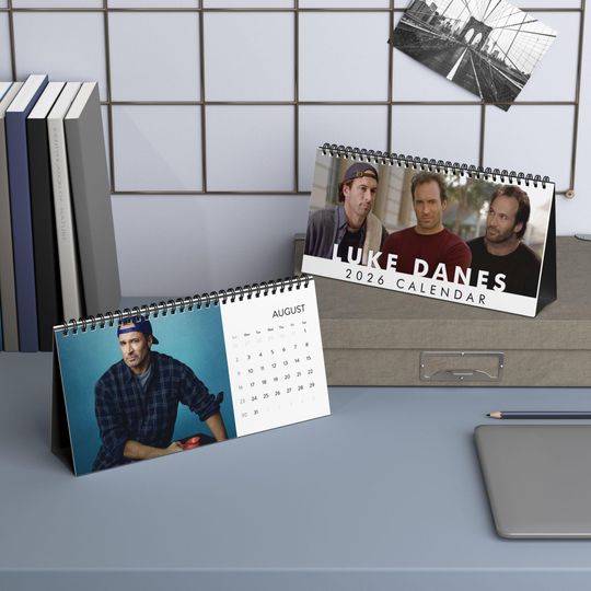 Discover Luke Danes Desktop Calendar, Luke Danes Gilmore Character Calendar, Luke Danes Fan Gift