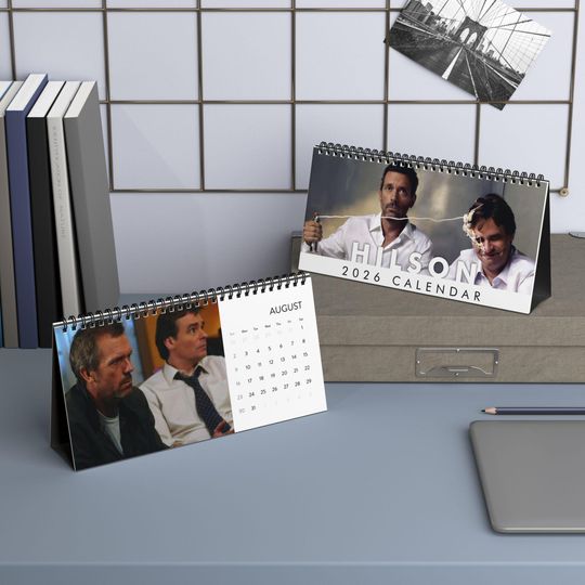 Discover Hilson (Gregory House and James Wilson) Desktop Calendar, House and Wilson Character Tv Show Calendar, House MD TV Series Fan Gift
