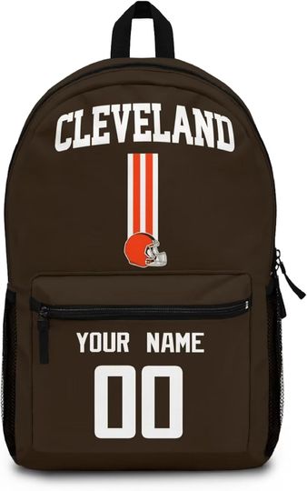 Custom Cleveland Browns Backpack for Kids, Back to School Gift