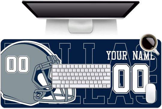 Discover Custom Dallas Cowboys Mouse Pad, Desk Pad for Men Women Youth Gifts