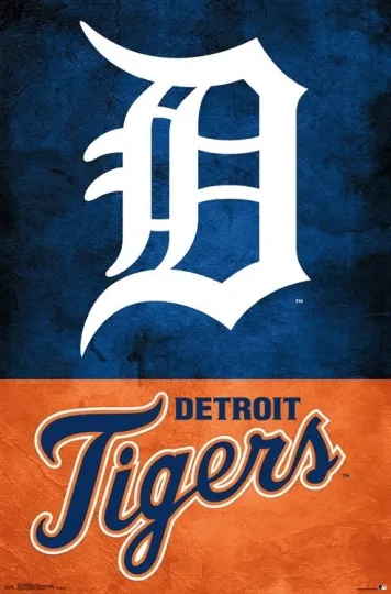 Discover DETROIT TIGERS Official MLB Baseball Team Logo 22x34 Wall POSTER