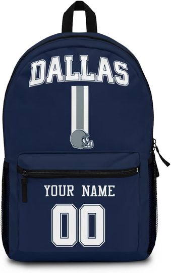 Custom Dallas Cowboys Backpack for Kids, Back to School Gift