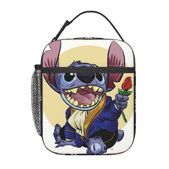 Discover Rose Lunch Container Disney Lilo & Stitch Film Boys Handheld Office Lunch Container Durable Waterproof