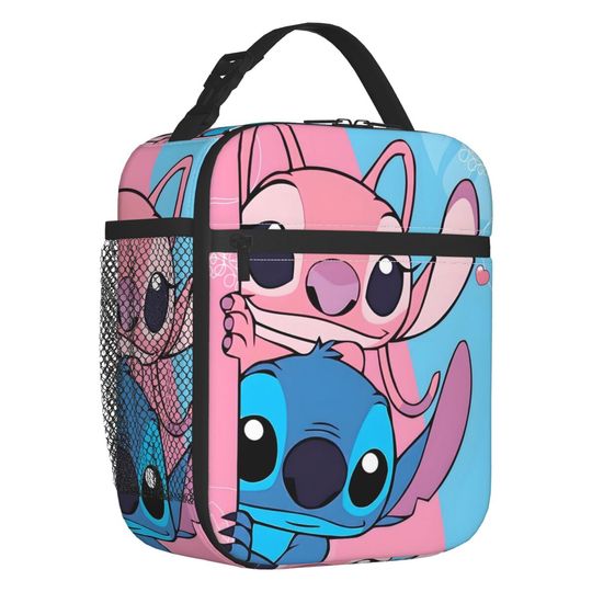 Discover Custom Stitch Resuable Lunch Boxes Women Leakpro Comedy Cartoon Cooler Thermal Food Insulated Lunch Bag School Children Student
