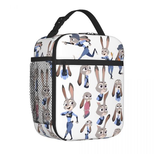 Discover Zootopia Cartoon Insulated Lunch Bags Large Judy Hopps Meal Container Thermal Bag Lunch Box Tote Beach Picnic Food Handbags