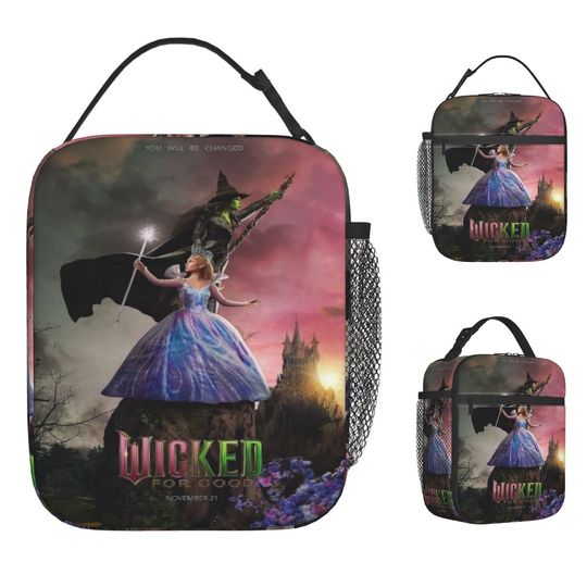 Discover Glinda Elphaba Wicked For Good Merch Insulated Lunch Bag For Work Food Storage Bag Portable Thermal Cooler Lunch Boxes