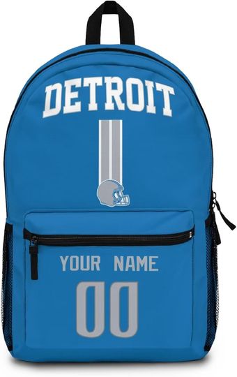 Discover Custom Detroit Lions Backpack for Kids, Back to School Gift