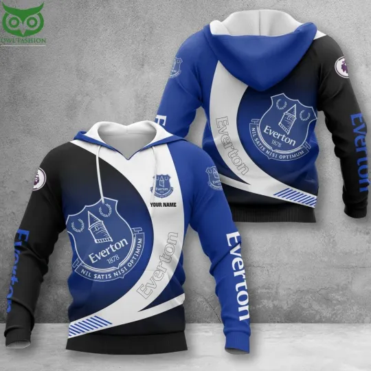 Discover Everton EPL FC All Over Printed 3D Hoodie Gift For Fan