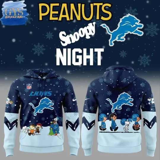 Discover Snoop Detroit Peanuts Football Lions All Over Printed 3D Hoodie