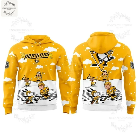 Discover Snoop Pittsburgh Penguins Peanuts Ice Hockey All Over Printed 3D Hoodie