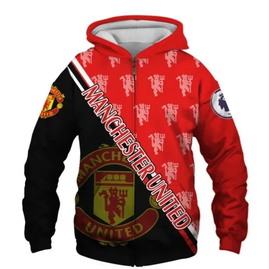 Discover Manchester United MU FC All Over Printed 3D Hoodie
