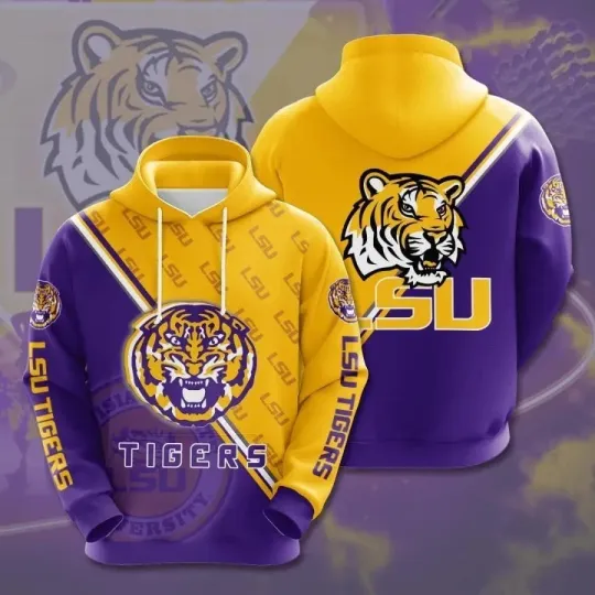 Discover LSU Tigers 3D All Over Printed Hoodie Gift For Fan