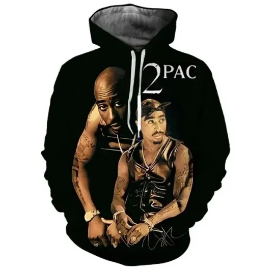Discover 2pac Rapper Hip Hop Tupac 3D Print Rapper All Over Print 3D Hoodie