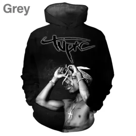 Discover 2pac Rapper Hip Hop Tupac 3D Print Rapper All Over Print 3D Hoodie