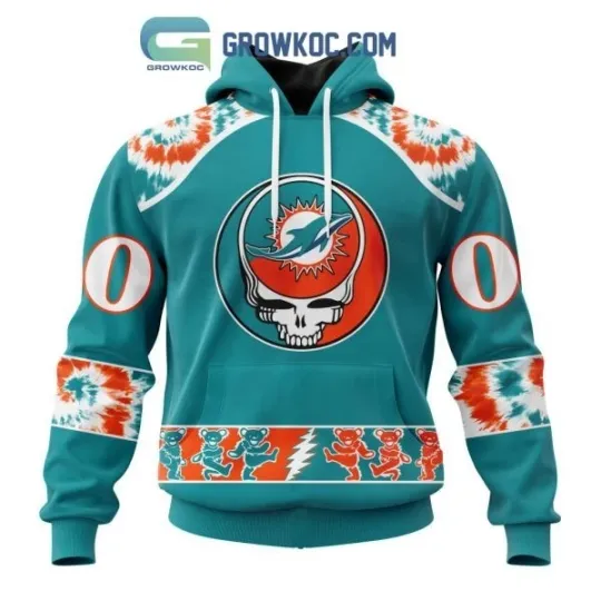 Miami Grateful Dead Dolphins All Over Printed 3D Hoodie Gift For Fan