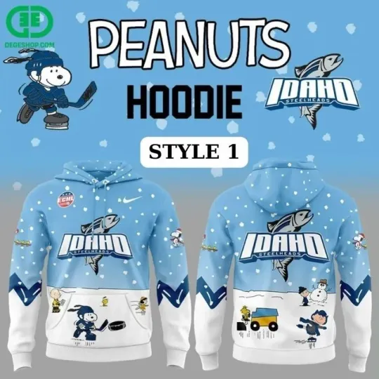 Discover Snoop Idaho Steelheads Peanuts All Over Printed 3D Hoodie Gift For Fan